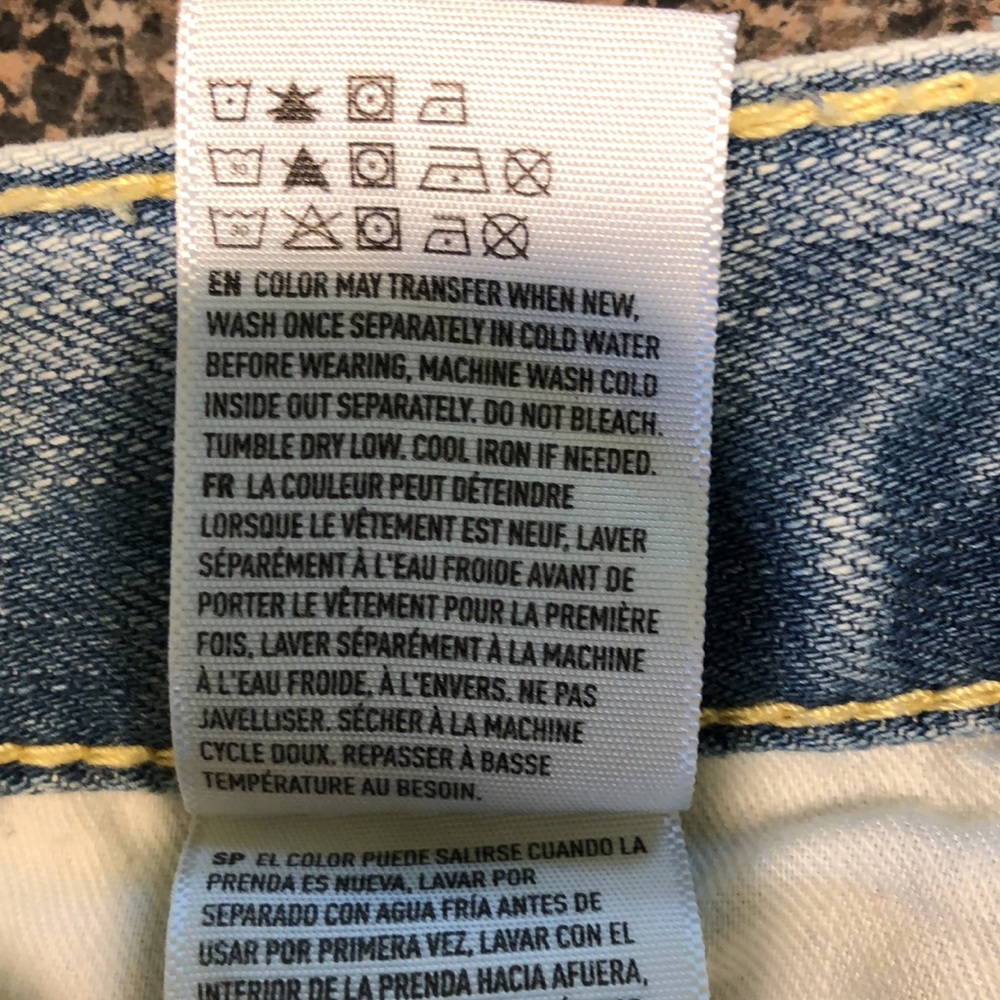 AEO Blue Jeans Skinny Distressed Size 32x30 - Picture 7 of 11